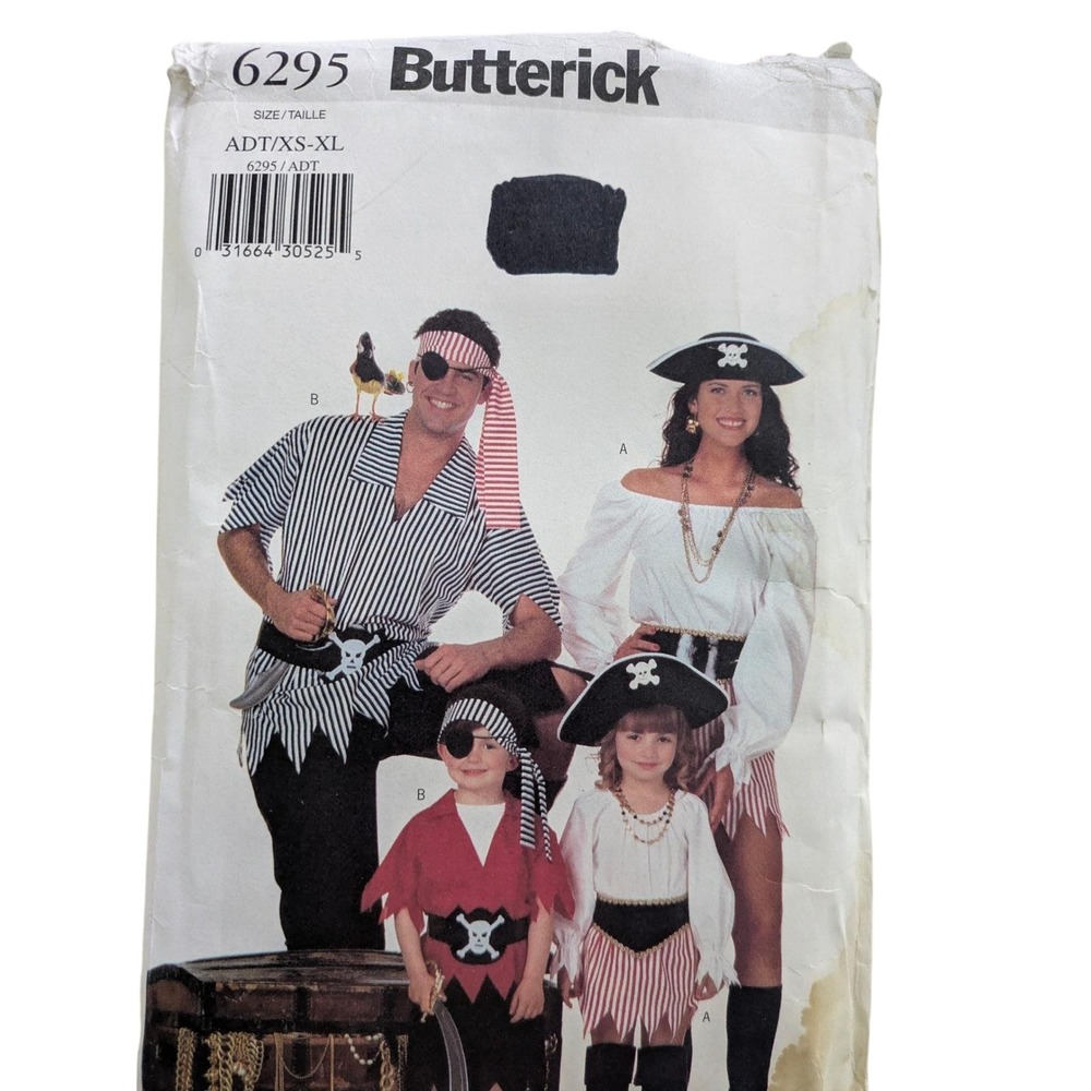 Costume Sewing Patterns Child Adult Lot 5 Pirate Princess Vampire Santa Witch - Picture 7 of 8